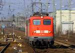 DB E10 198/ 115 198-4 auf dem Weg in den Gbf Neumünster um dort die Wagen für den PbZ nach Hamburg-Langenfelde zu übernehmen.