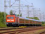 DB Regio 112 181 frisch Hauptuntersucht(REV/LDX/16.04.14)heute als Zuglok des SH-Express nach Hamburg eingesetzt.