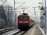 DB Regio Kiel 112 158(-1)als Schublok eines RE7 nach Hamburg.