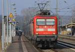 DB 112 141-7 mit RE nach Hamburg in Schleswig.