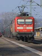 DB 112 180 mit RE nach Hamburg.