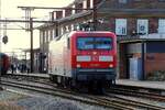 DB i.E für WFL 112 170 ist gerade mit dem D 304 in Pattburg angekommen und macht nun Platz für die HCR 241.012..