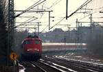 Aus dem Archiv: 113 267-9 mit dem CNL 472 nach Kopenhagen hier bei der Durchfahrt in Schleswig.