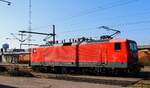 WFL 114 006-0 beim Pantho wechsel  im Bhf Pattburg 20.03.2022 