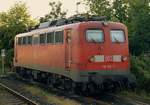 DB E 10 114/115 114-1 morgens um 6.38h fotografiert im Bahnhof Neumünster.