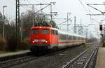 DB Fernverkehr 6 115 350-1 oder E10 350 mit dem LPF 77644 und wegen witterungsbedingter Störungen mit gut 60min plus unterwegs nach Flensburg.