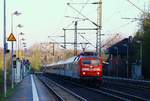 DB 120 144-1 mit dem LeerCNL LNF 13930(Flensburg - Hamburg-Langenfelde)der wegen der Bauarbeiten in Dänemark nur bis Flensburg fährt dann anschliessend als Leerfahrt nach Hamburg und abends