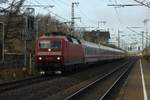 120 137-5 mit IC 2407 in Jübek 18.12.16