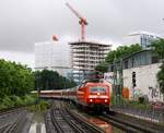 DB 120 152-4 mit AZ 1498 von Lörrach kommend HH-Dammtor 02.07.2016