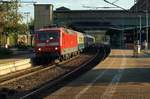 120 208-4 hat hier mit dem IC 2410 aus Köln Einfahrt in Hamburg-Harburg.