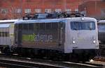 Einzelaufnahme der Railadventure 139 558-1 im dänischen Grenzbahnhof Padborg am 08.03.2014