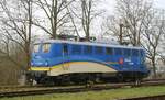 Mittelweserbahn/EVB 140 798-0 (REV/EVB/14.02.2018) wartet in Pattburg/Padborg auf die Rückleistung 14.02.2023 