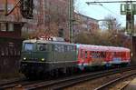 Besuch aus dem DB Museum Koblenz-Lützel im Norden...E40 128(6 140 128-0, REV/NN X/25.03.09) war am Abend vorher in Kiel angekommen um den kürzlich erworbenen 0628/0928 201 abzuholen.