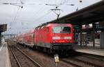 DB 143 166 mit RB 75 nach Wiesbaden. Aschaffenburg Hbf 22.03.2017