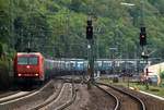 XRail 145 092-3/145-CL 014 mit T.T.S KLV festgehalten in Kaub am Rhein.