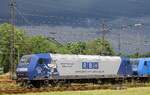 Vor einer aufziehenden Gewitterfront wartete die RBH 145 054 und eine Schwesterkok in Oberhausen-West auf Ausfahrt 09.06.2022.