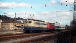 DB 151 104-7 + E41 221 Tbingen Hbf 06.01.1998 (D.S)