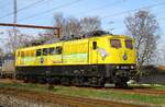 Die am Morgen mit dem Zementexpreß angekommene gelbe EGP 151 007 stand besser fotografierbar als am 21.03.2024, Pattburg  26.03.2024