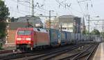 DB 152 081-6 mit LKW Walter KLV nach Kiel.