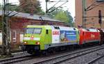 Meine einzige Werbe 152....152 005-5  Claas  Hamburg-Harburg 26.09.2010