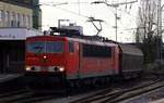 DB 6155 108-4 rumpelt hier mit einem Güterzug vom Bremer Hafen her kommend durch den Bremer Hauptbahnhof.