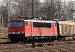 DB 155 261-1(Unt/BCS X/29.11.11)mit Misch Gz aufgenommen in HH-Harburg 01.04.2015