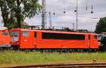 LEG 155 078-9(REV/LD X/14.05.14)in Orientrot mit Latz, abgestellt in Hamburg Hohe Schaar.