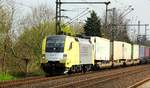 TXL 182 511-6 mit dem DGS 40562(bring! Arcese KLV aus Verona)bei der Durchfahrt in Schleswig.