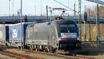 MRCE/Freightliner ES 64 U2-001/ 182 501-7(REV/Lz/23.05.14) Einfahrt Lübeck Hbf.