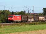 185 241-7 mit H-Wagen Ganzzug, Elze(Han), 01.09.2012