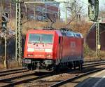 DB 185 269-8 rollt hier durch Harburg und ist auf dem Weg nach Hohe Schaar um dort einen Kalkzug abzuholen mit dem sie später durch HH-Harburg fuhr.