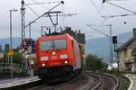 DB 185 385-2 mit Güterzug aufgenommen in Lorchhausen am Rhein.