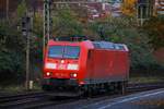 DB 6185 172-4 ald farblicher Kontrast zum herbstlich anmutendem Drumherum in Hamburg-Harburg.