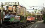 ELL/SBB 193 201 und DB 185 346 in Hamburg-Harburg 14.11.15