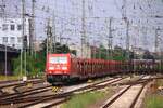 DB 185 360-5, REV/LMR9/09.06.16 mit leerem Autotransportzug Bremen Hbf 10.07.2021