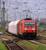 DB 185 263-1 mit Mischer Einfahrt Bremen Hbf 10.07.2021 