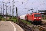 DB 185 263-1 mit Mischer Einfahrt Bremen Hbf 10.07.2021 II