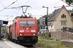 DB 185 287-0 mit Gefahrgutzug fotografiert in Geisenheim am Rhein.