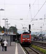 DB 185 029-6 mit E-Wagen Ganzzug in Neuwied.