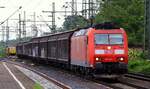 DB 185 140-1 mit H-Wagen Ganzzug, HH-Harburg 28.05.2022