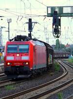 DB 185 134-4 mit Güterzug Durchfahrt Bremen Hbf.