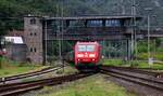 DB 185 091-6 REV/SSR 9/20.06.18 mit Güterzug Einfahrt Bingen.