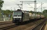 MRCE/CFL Cargo 185 567-5 mit Zementzug in Schleswig.