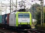 Captrain 185 541-0 mit Containerzug, HH-Harburg, 28.09.12