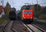 HGK/MEV 185 587-3 mit ARS Autozug bei der Durchfahrt in Langwedel.