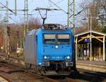 CFL 185 519-6(Unt/LDX/17.02.11)auf dem Rückweg nach Hamburg, sie brachte am Morgen den DGS 49702 aus Lippstadt nach Padborg.