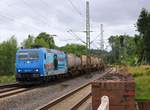 CFL Cargo 185 512-1 wurde ber s Wochenende hinweg wohl mit Werbung versehen...nun sucht man auch bei der CFL Cargo neue Lokfhrer...Schleswig 25.06.2017 (03200)