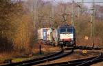 MRCE/TXL 185 407-4 mit dem DGS 45699 aufgenommen vom Bü Karpfenteich am Schleswiger Bahnhof.