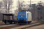 CFL Cargo 185 519-6 macht sich bereit um gleich ihren Zug im Gbf Padborg/DK zu übernehmen.