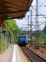 CFL Cargo 185 519-6 mit dem DGS 59848(Deuna-Eichenberg-Padborg, 519m, 2000t)festgehalten während der Durchfahrt in Schleswig.